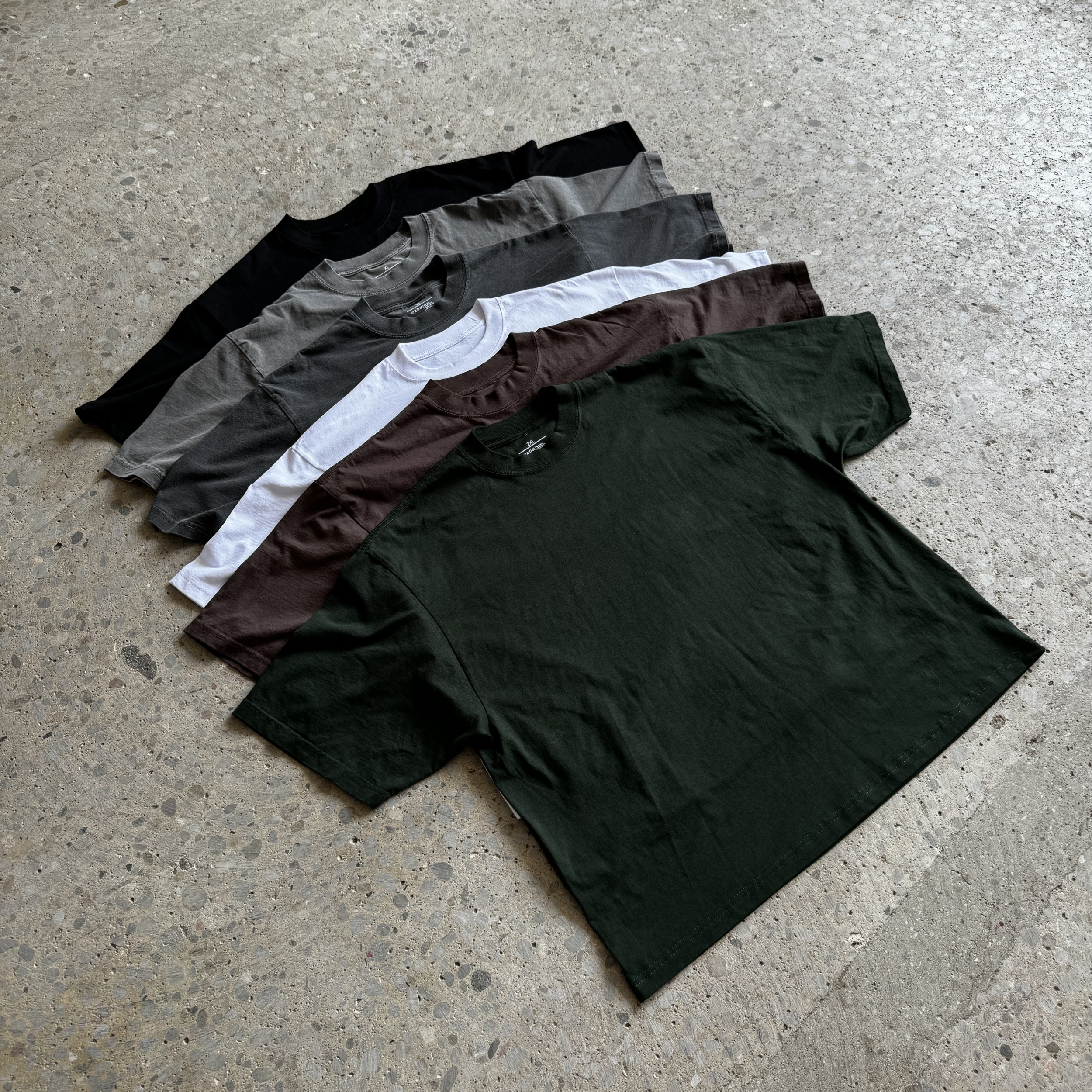 HEAVYWEIGHT BOX TEE - MOSS