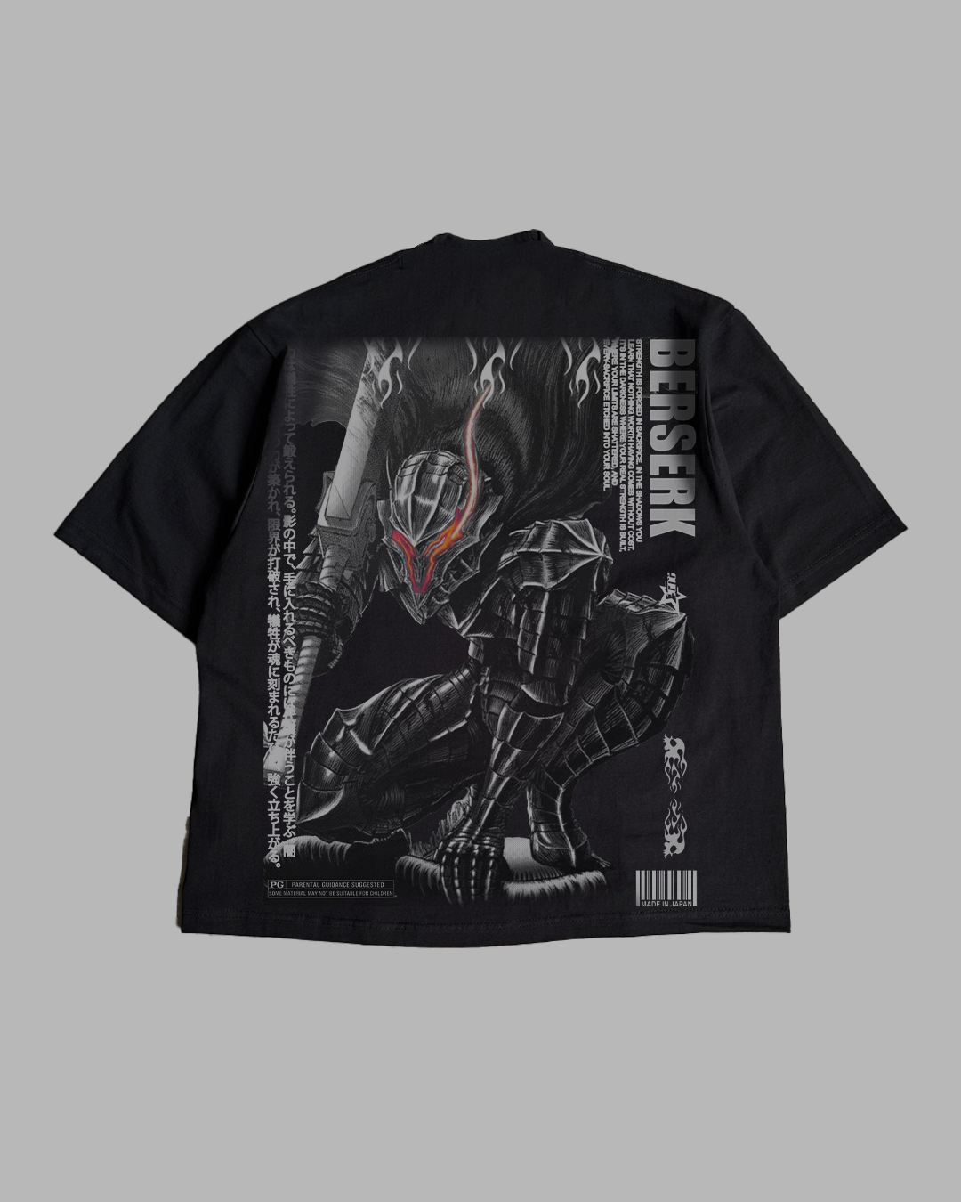 MIDKNIGHT WARRIOR PREMIUM OVERSIZED TEE