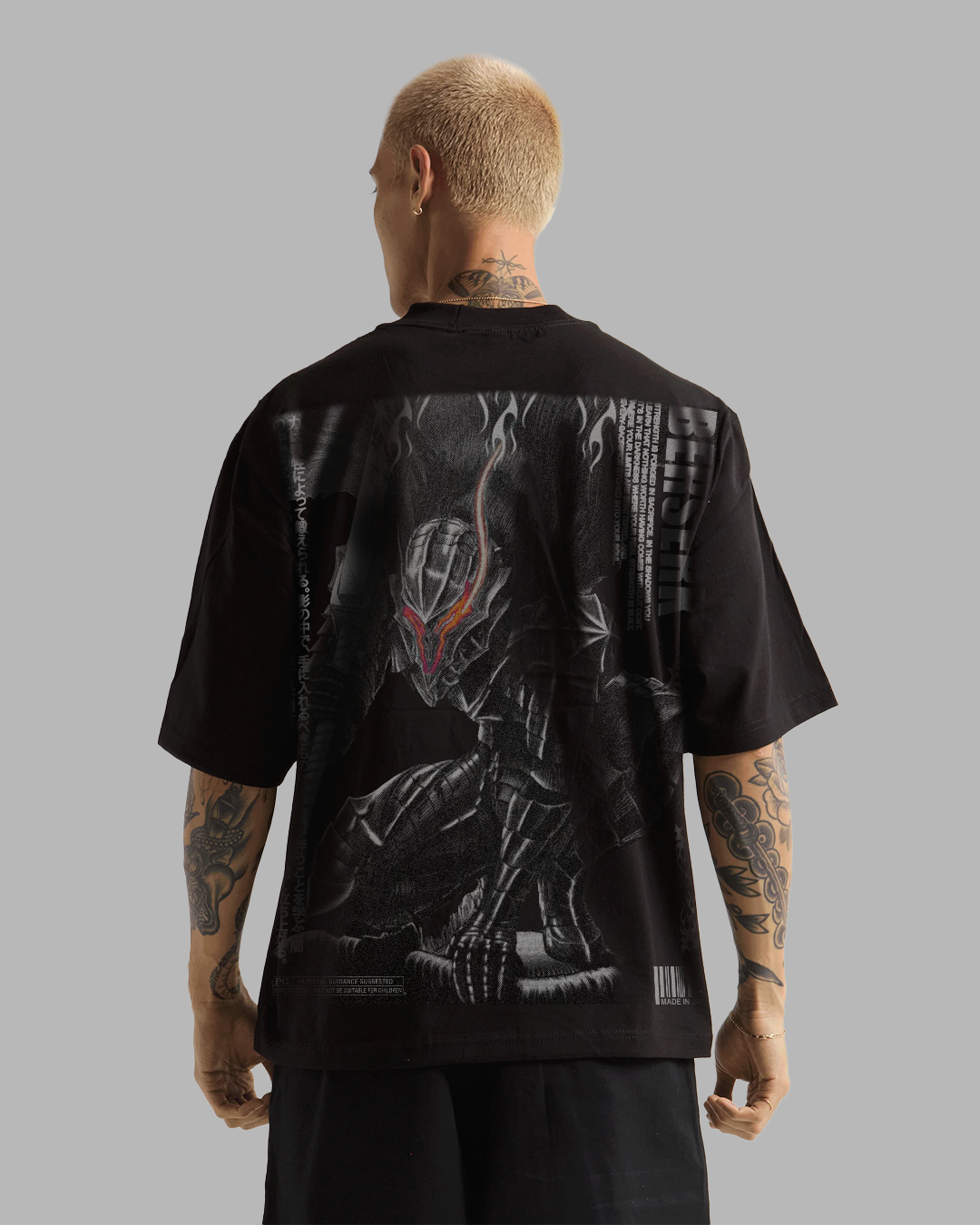 MIDKNIGHT WARRIOR PREMIUM OVERSIZED TEE